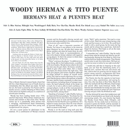 Woody Herman & Tito Puente : Herman's Heat & Puente's Beat (LP, Album, RE, 180)