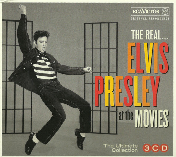 Elvis Presley : The Real... Elvis Presley At The Movies (3xCD, Comp + Box)