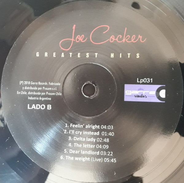 Joe Cocker : Greatest Hits (LP, Comp)