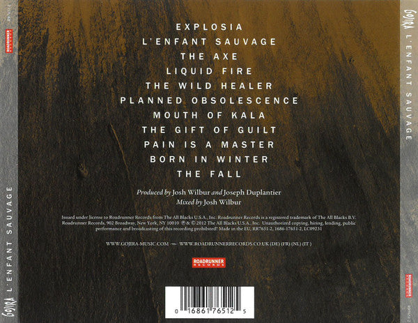 Gojira (2) : L'Enfant Sauvage (CD, Album, RE)