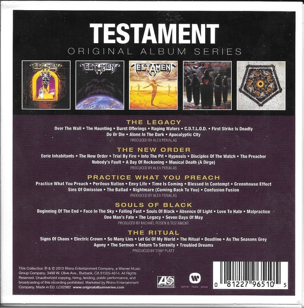 Testament (2) : Original Album Series (Box, Comp + CD, Album, RE + CD, Album, RE + CD, Al)