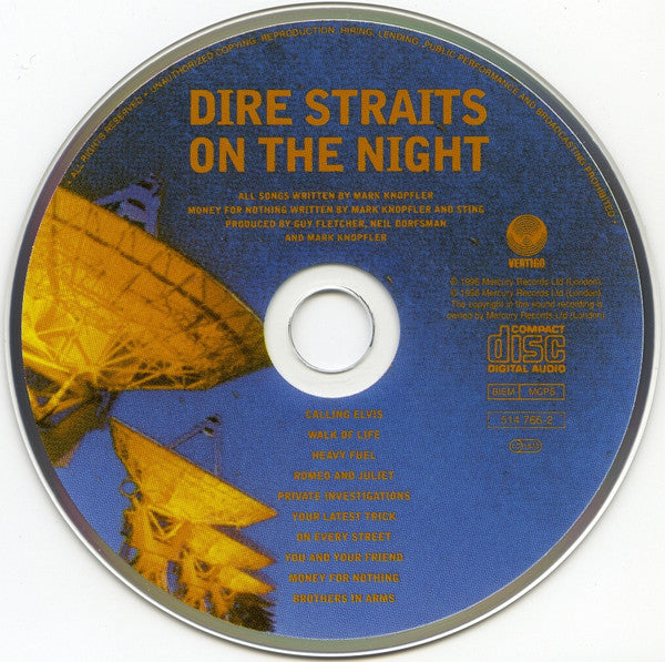 Dire Straits : On The Night (CD, Album, RE, RM)