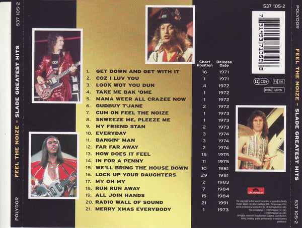 Slade : Greatest Hits (Feel The Noize) (CD, Comp, RM, RP, Son)