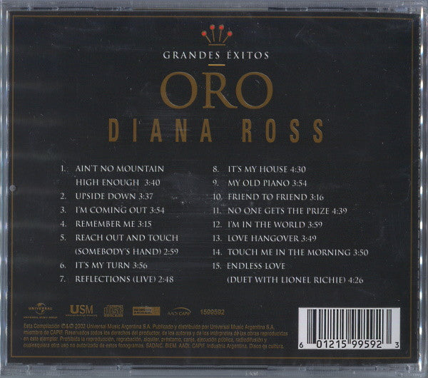 Diana Ross : Oro: Grandes Exitos (CD, Comp)