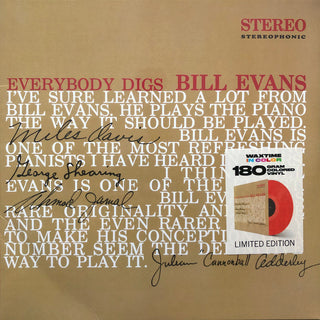 Bill Evans : Everybody Digs Bill Evans (LP, Album, Ltd, RE, Red)