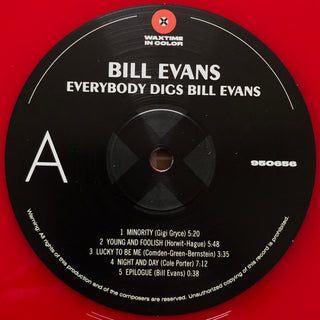 Bill Evans : Everybody Digs Bill Evans (LP, Album, Ltd, RE, Red)