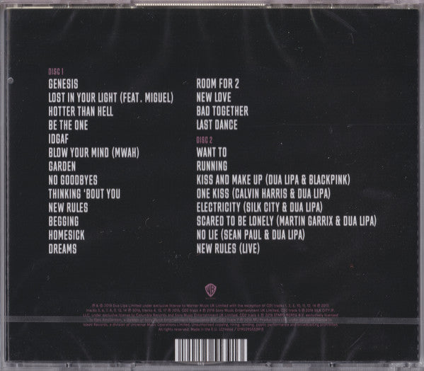 Dua Lipa : Dua Lipa (2xCD, Album, RE, Com)