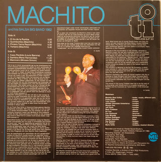 Machito And His Salsa Big Band : Machito And His Salsa Big Band 1982 (LP, Album)