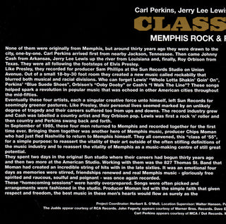 Carl Perkins, Jerry Lee Lewis, Roy Orbison, Johnny Cash : Class Of '55 (Memphis Rock & Roll Homecoming) (CD, Album, RE, RM)