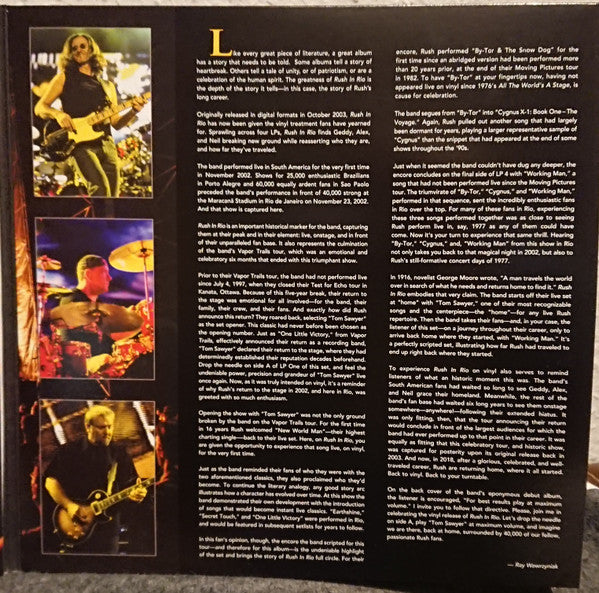 Rush : Rush In Rio (4xLP, Album, 180)