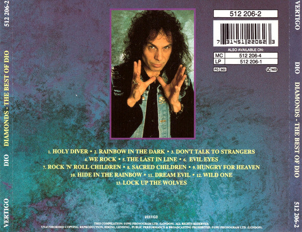 Dio (2) : Diamonds - The Best Of Dio (CD, Comp, M/Print, RE)