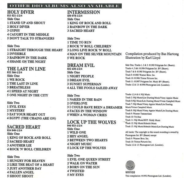 Dio (2) : Diamonds - The Best Of Dio (CD, Comp, M/Print, RE)