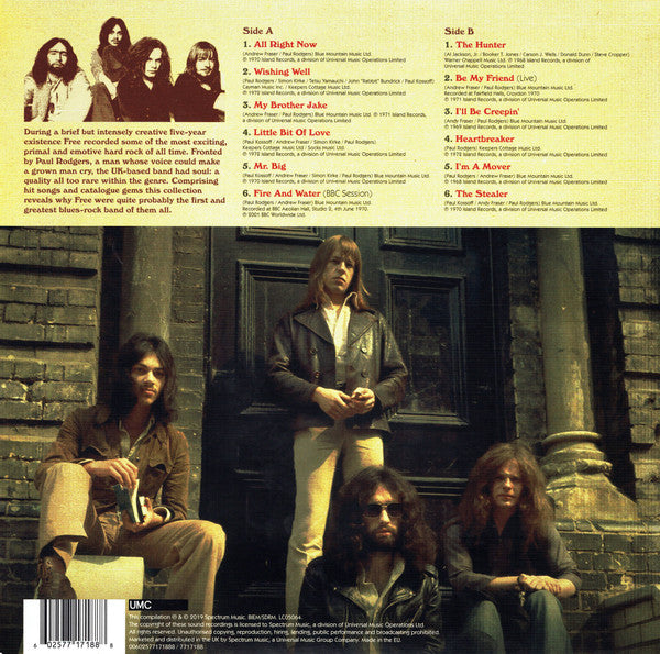 Free : All Right Now (The Collection) (LP, Comp)