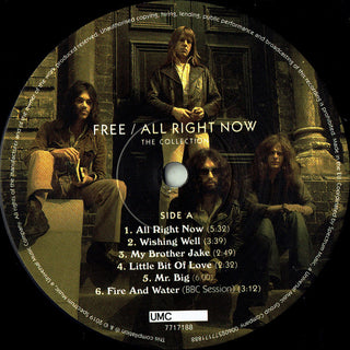 Free : All Right Now (The Collection) (LP, Comp)
