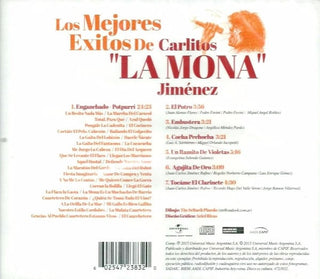 Carlos "La Mona" Jiménez : Los Mejores Exitos De Carlitos "La Mona" Jiménez (CD, Comp, RE)
