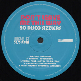 Various : Don't Leave Me This Way - 20 Disco Sizzlers (2xLP, Comp)