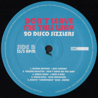 Various : Don't Leave Me This Way - 20 Disco Sizzlers (2xLP, Comp)
