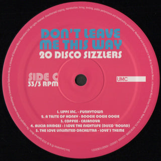 Various : Don't Leave Me This Way - 20 Disco Sizzlers (2xLP, Comp)