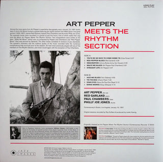 Art Pepper : Meets The Rhythm Section (LP, Album, Dlx, Ltd, RE, Gat)