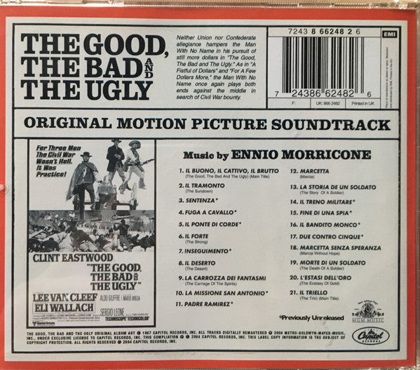 Ennio Morricone : The Good, The Bad And The Ugly (Original Motion Picture Soundtrack - Extended Version) (CD, Album, RE, RM)