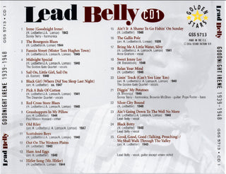 Lead Belly* : Goodnight Irene 1939 - 1948 (3xCD, Comp, RM + Box)