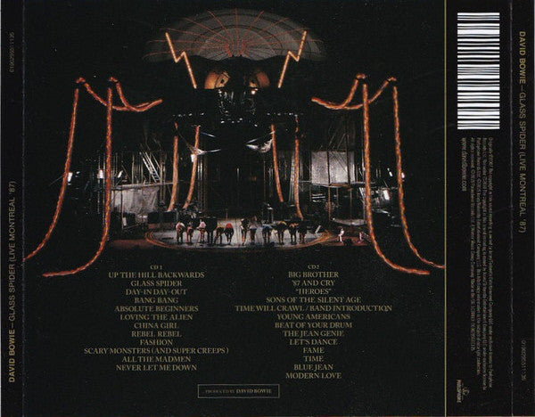 David Bowie : Glass Spider (Live Montreal '87) (2xCD, Album, RE, RM)
