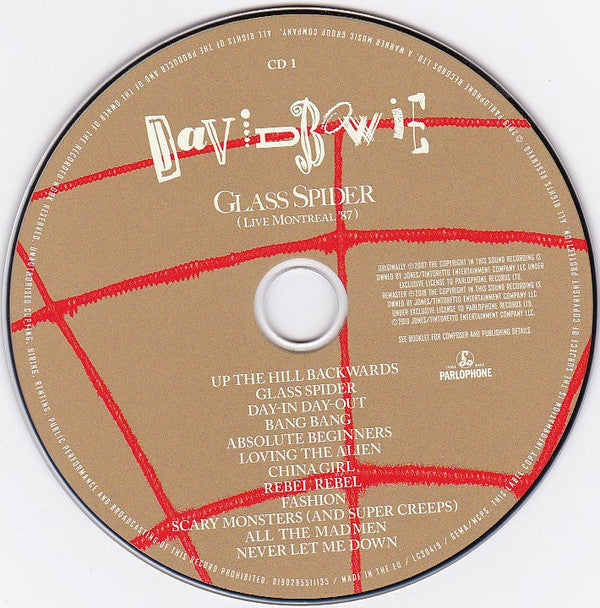 David Bowie : Glass Spider (Live Montreal '87) (2xCD, Album, RE, RM)