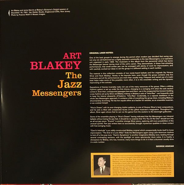 Art Blakey & The Jazz Messengers : The Jazz Messengers (LP, Album, RE)
