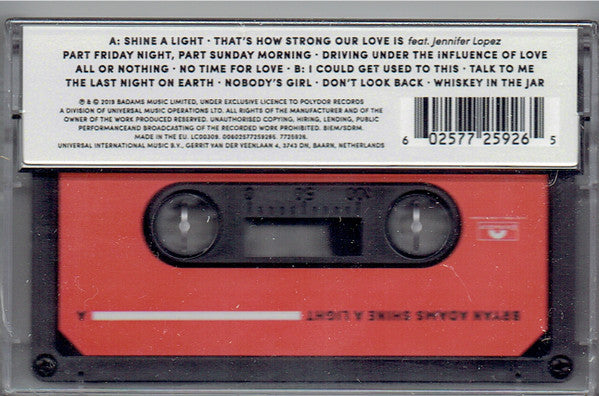 Bryan Adams : Shine A Light (Cass, Album)