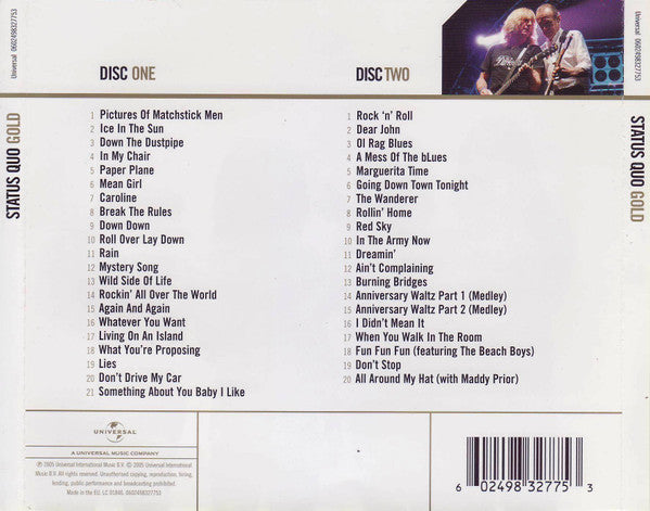 Status Quo : Gold (2xCD, Comp, RE, RM)