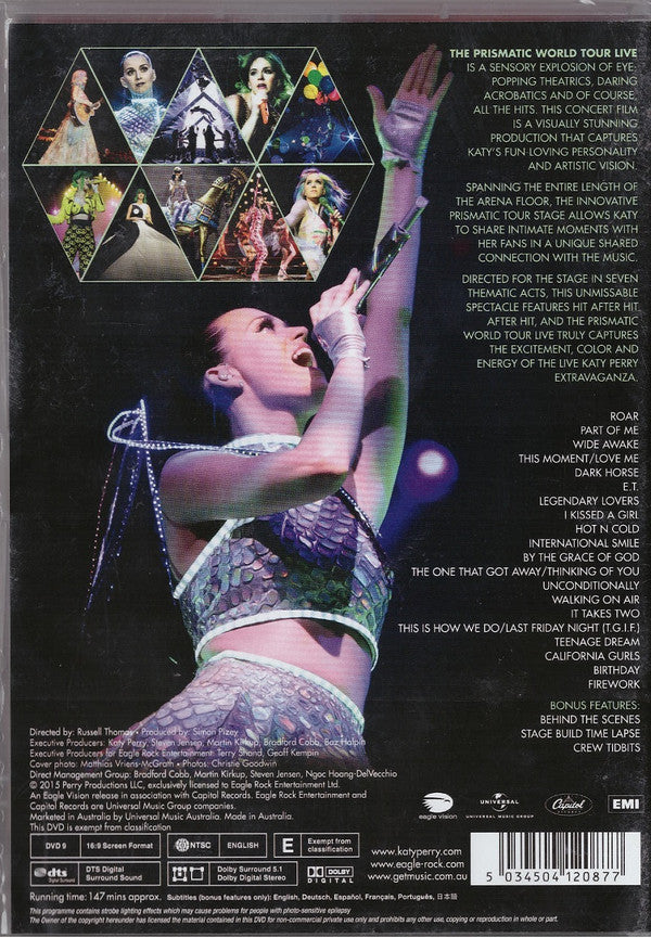 Katy Perry : The Prismatic World Tour Live (DVD-V, NTSC)