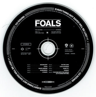 Foals : Everything Not Saved Will Be Lost : Part 1 (CD, Album)