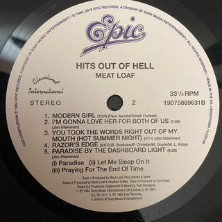 Meat Loaf : Hits Out Of Hell (LP, Comp, RE)