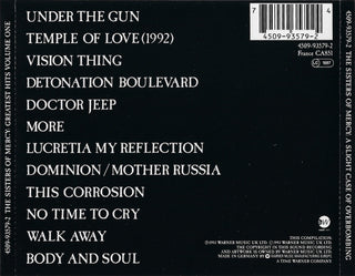 The Sisters Of Mercy : Greatest Hits Volume One - A Slight Case Of Overbombing (CD, Comp, RP)