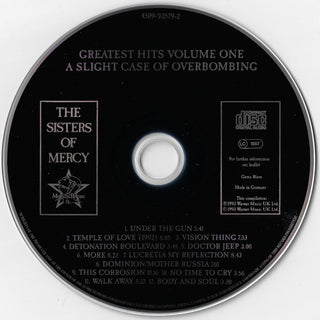 The Sisters Of Mercy : Greatest Hits Volume One - A Slight Case Of Overbombing (CD, Comp, RP)