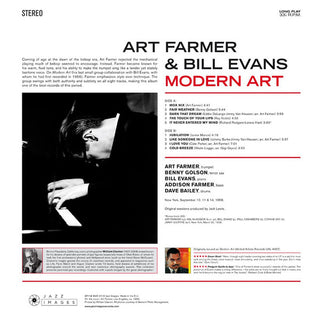 Art Farmer & Bill Evans : Modern Art (LP, Album, RE, 180)