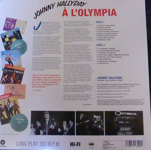 Johnny Hallyday : Johnny A L'Olympia (LP, Album, RE)