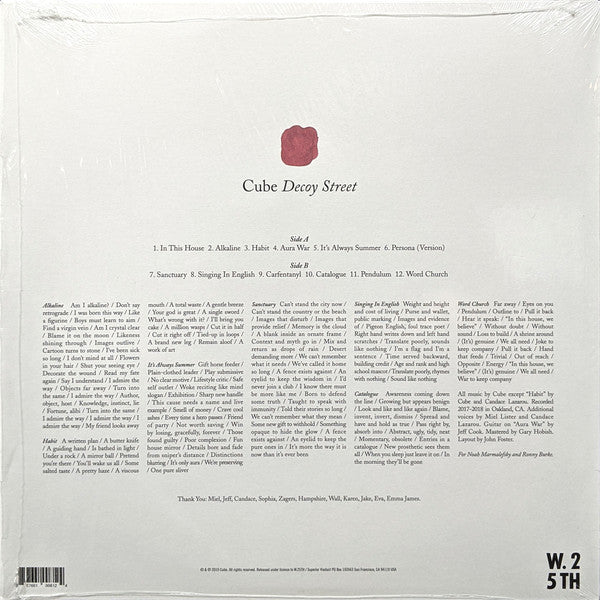 Cube (35) : Decoy Street (LP, Album)