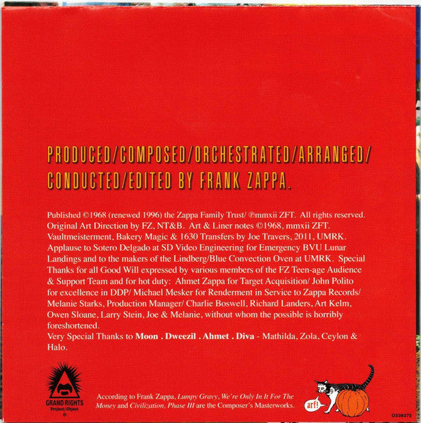 Frank Zappa / The Mothers : We're Only In It For The Money (CD, Album, RE, RM)