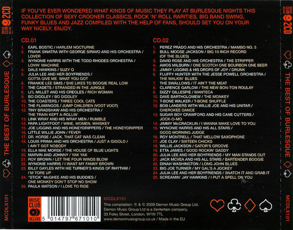 Various : The Best Of Burlesque (50 Original Club Classics) (2xCD, Comp)