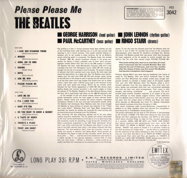 The Beatles : Please Please Me (LP, Album, RE, RM, RP, 180)