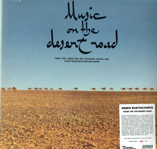 Deben Bhattacharya : Music On The Desert Road  (LP, Comp, RE, RM)