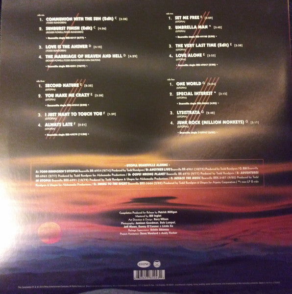 Utopia (5) : The Complete Bearsville Singles 1977-1982 (2xLP, Comp, Ltd)