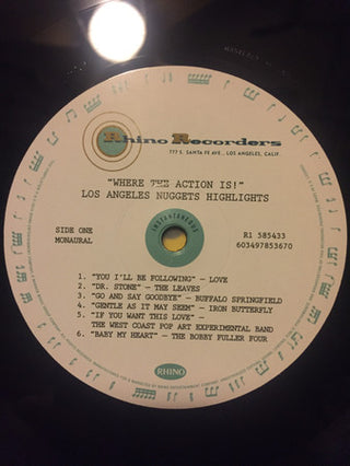 Various : Where The Action Is! (Los Angeles Nuggets Highlights) (2xLP, RSD, Comp, Mono, Ltd, Gat)