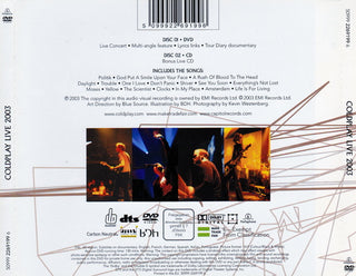 Coldplay : Live 2003 (DVD-V, Multichannel, PAL, Dua + CD, Album, Enh)