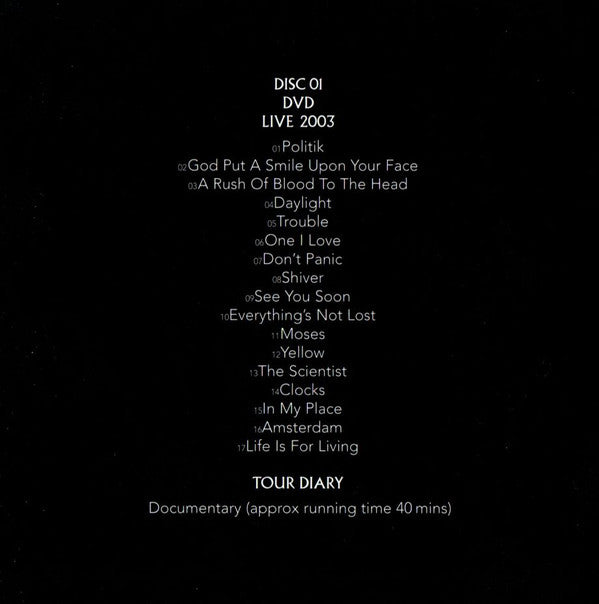 Coldplay : Live 2003 (DVD-V, Multichannel, PAL, Dua + CD, Album, Enh)