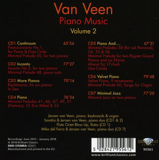 Jeroen van Veen (2) & Friends Of Jeroen van Veen (2) : Piano Music Volume 2 (7xCD, Album + Box)