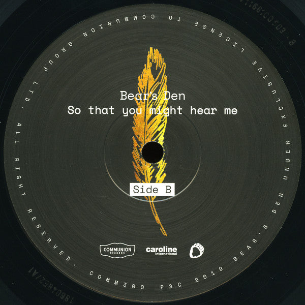 Bear's Den : So That You Might Hear Me (LP, Album)