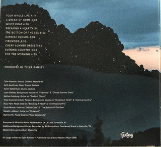 Tyler Ramsey : For The Morning (CD, Album, Dig)