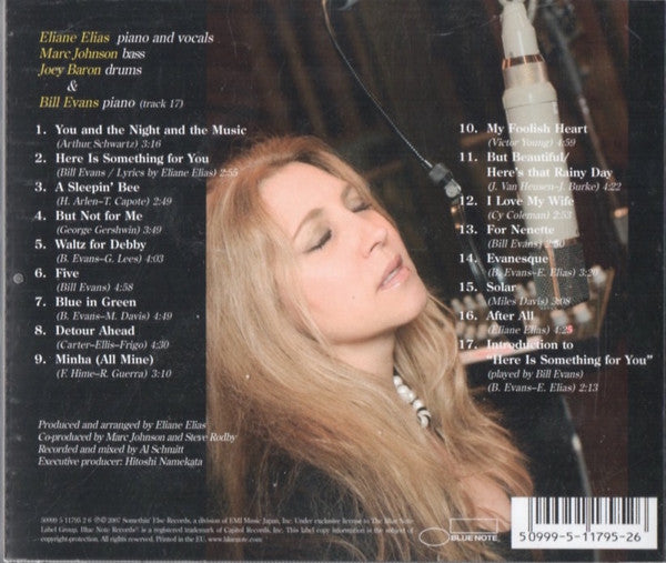 Eliane Elias : Something For You - Eliane Elias Sings & Plays Bill Evans (CD, Album)